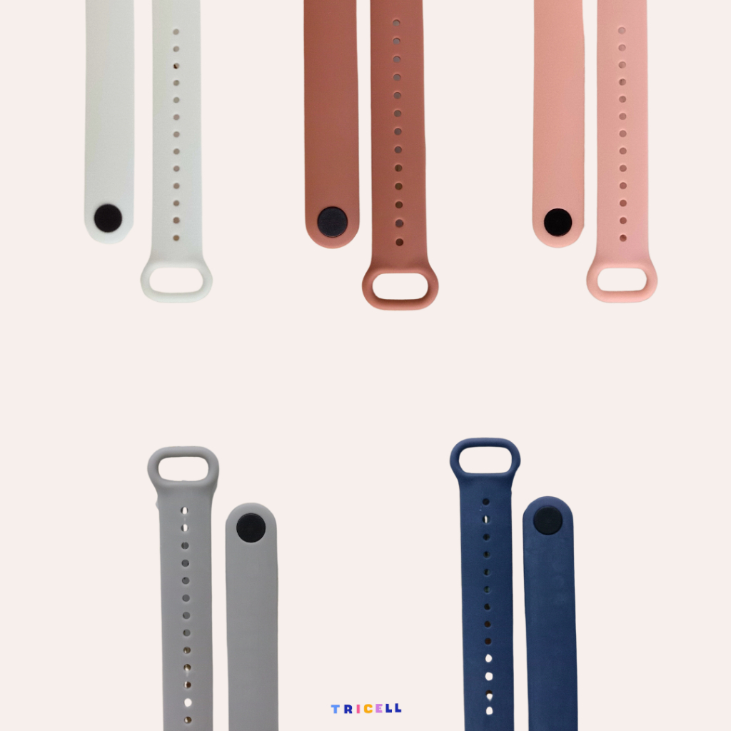 Tali Jam / Strap Rubber Mi Band 8/pro Pengganti Tali Jam Polos Warna