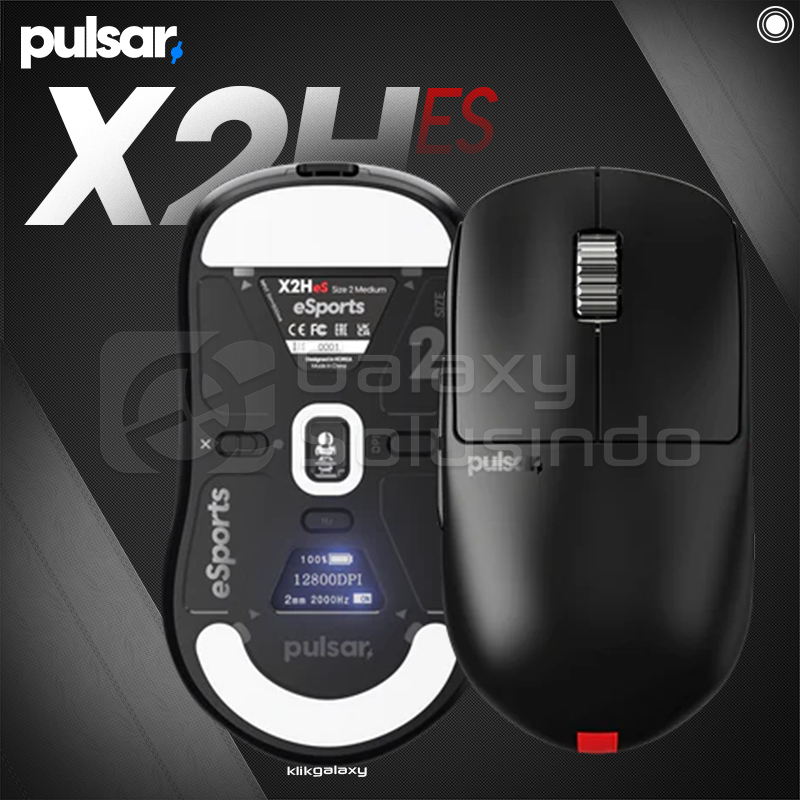 PULSAR X2H ES Esport Wireless Gaming Mouse - X2 H PX2HES OLED Display