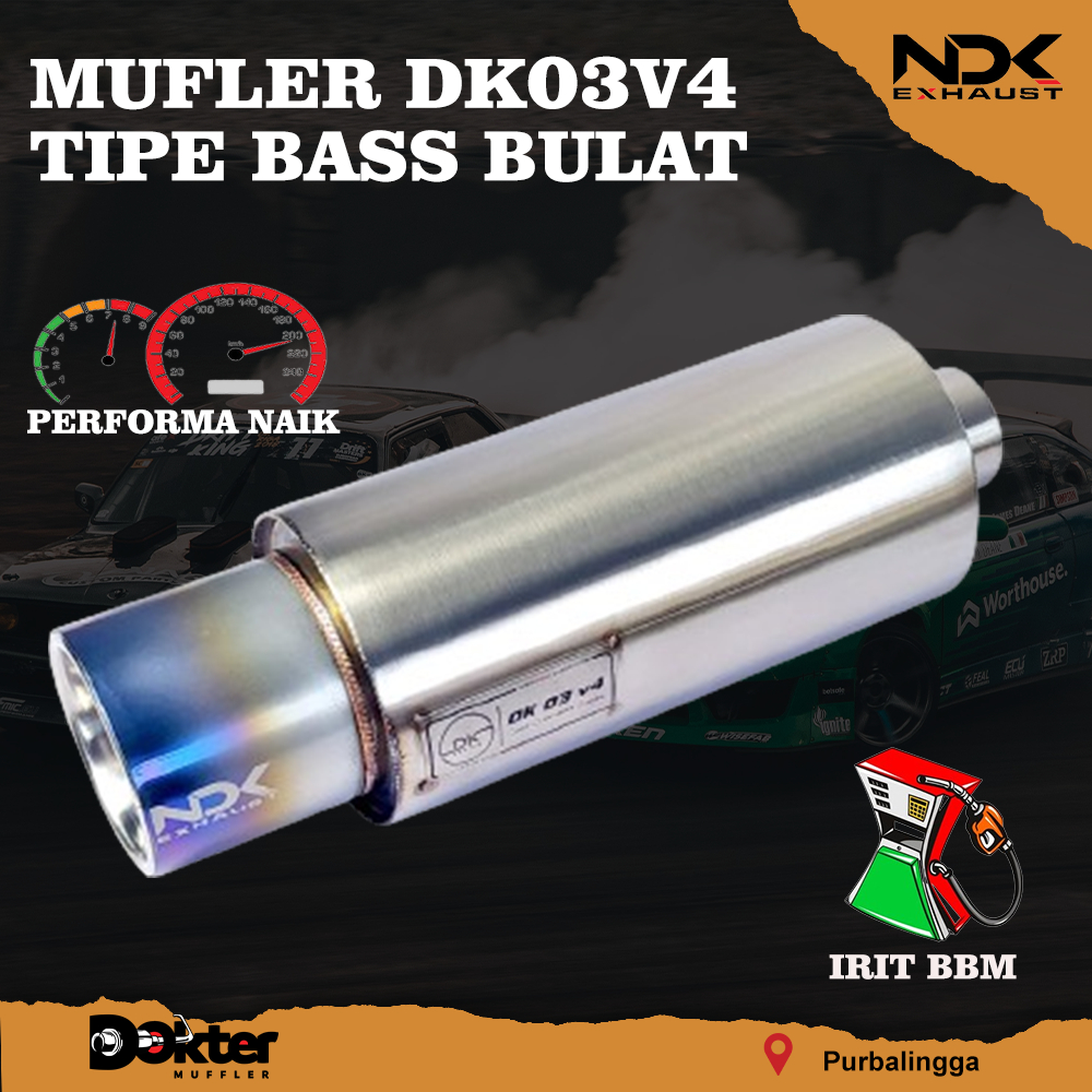 KNALPOT RACING MOBIL VIOS NDK EXHAUST DK03V4 SUARA BASS BULAT MUFFLER RACING TOYOTA VIOS LIMO SUARA 