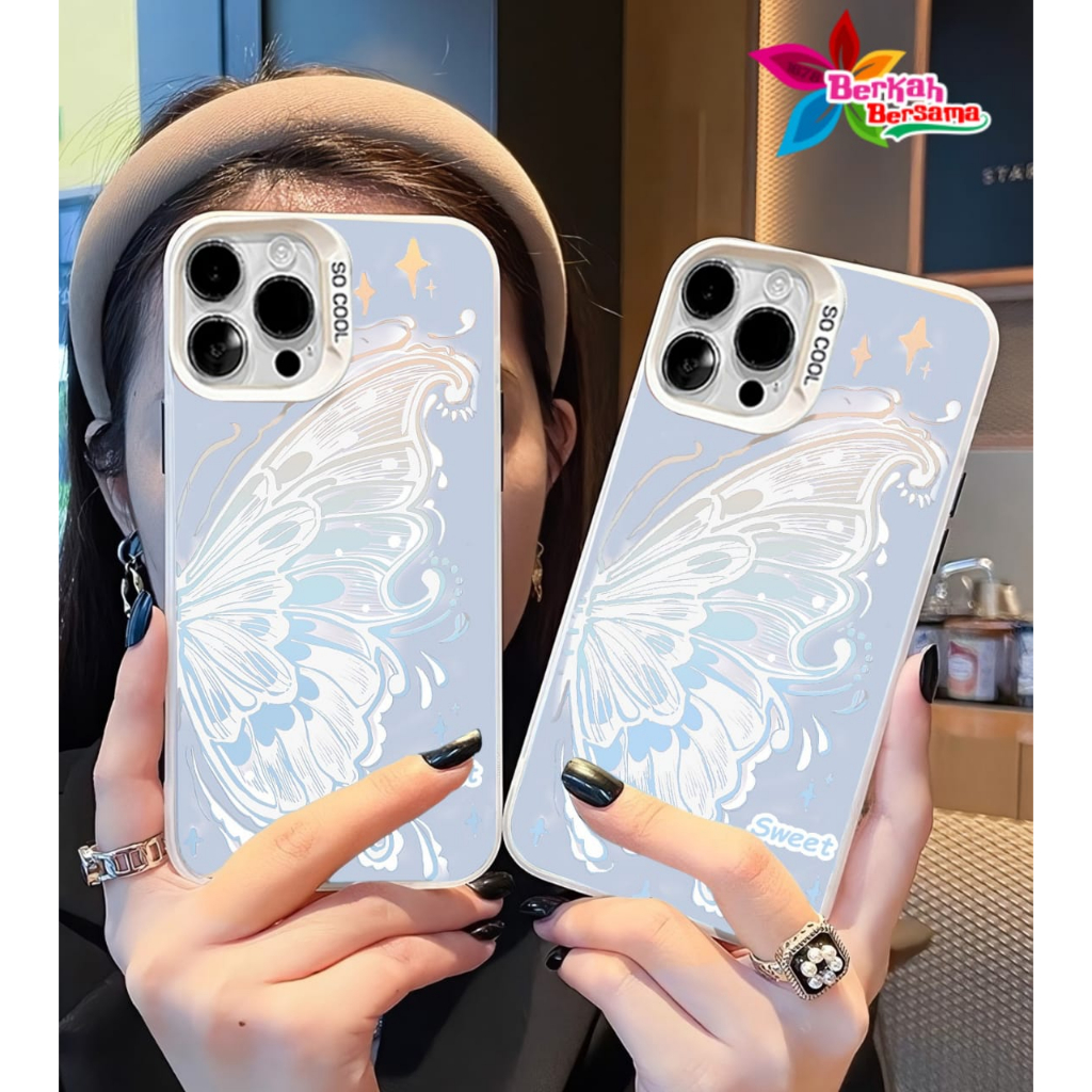 Ss903 Premium Silikon Imd Hologram Blue Butterfly FOR XIAOMI REDMI A1 A2 A3 5A A5 6A 9 POCO M2 8 9A 