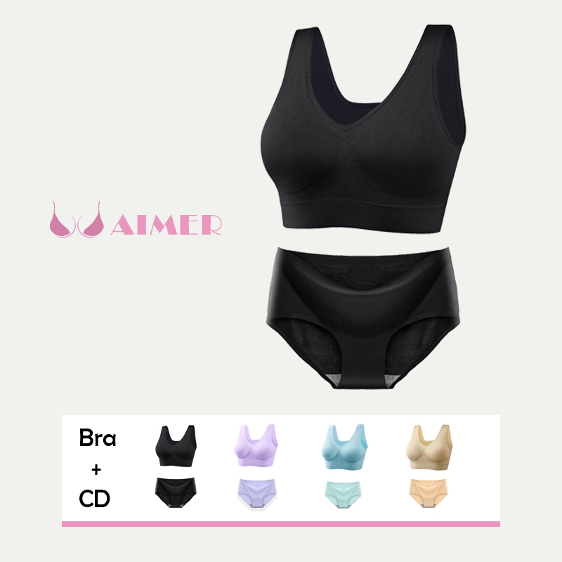 AIMER Sport Bra Jumbo ＆ Sutra es Seamless CD 810+811