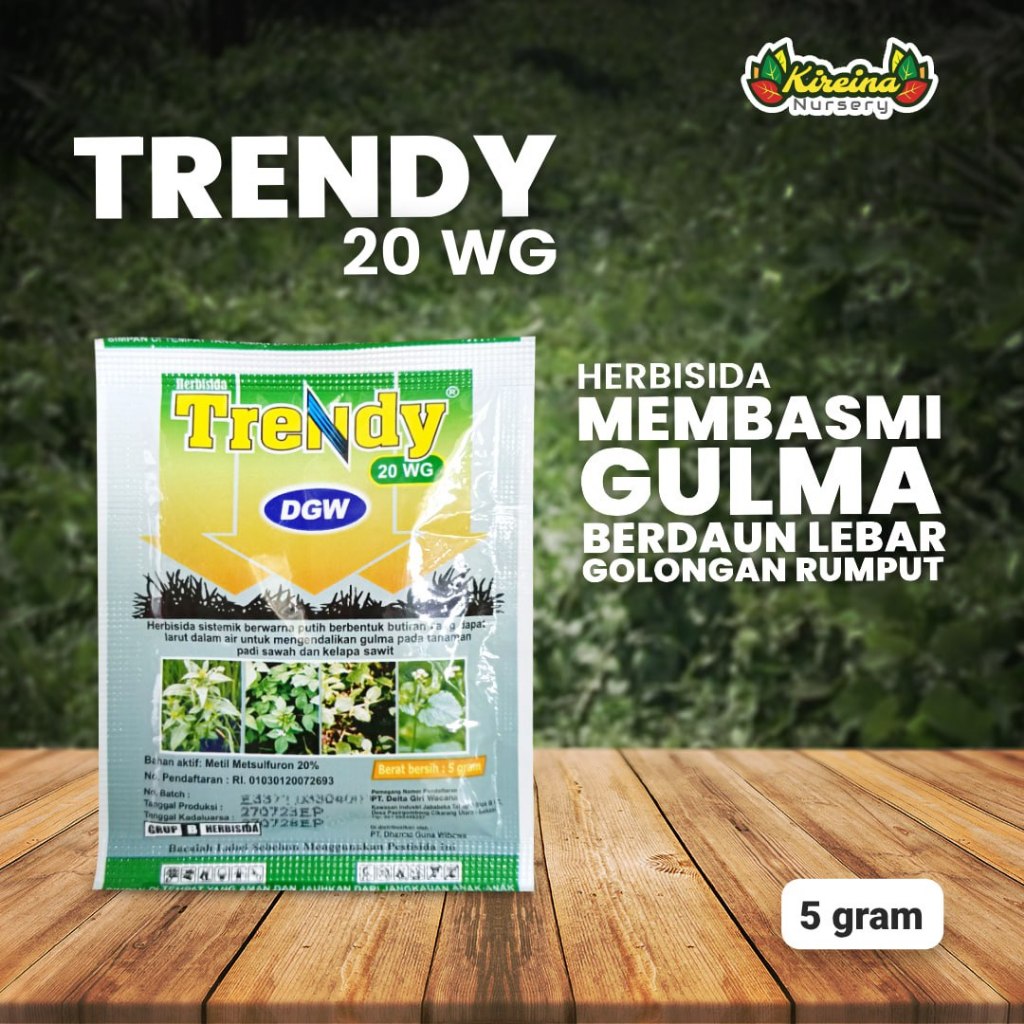 Trendy 20WG 5gram - Herbisida Pembasmi Gulma