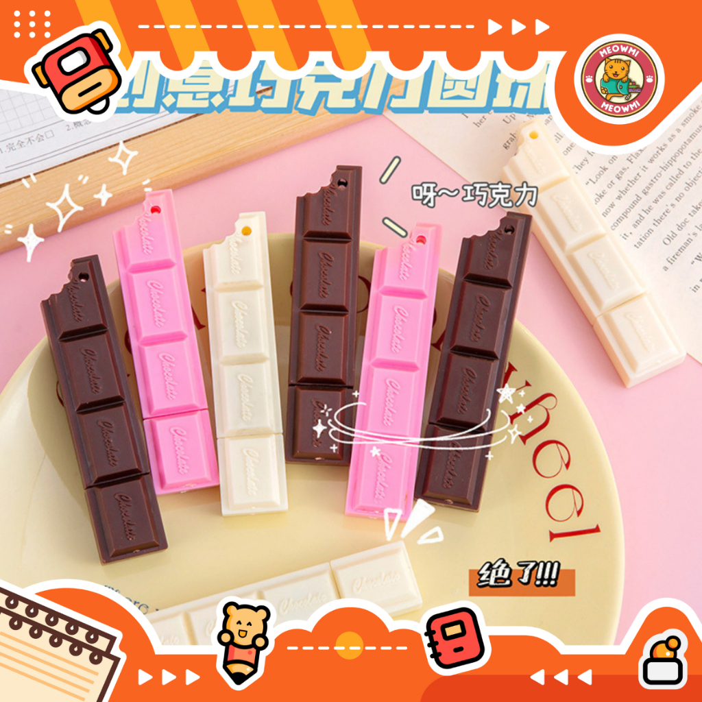 

Pulpen Bentuk Coklat Chocolate Candy Bar Pen PN0382