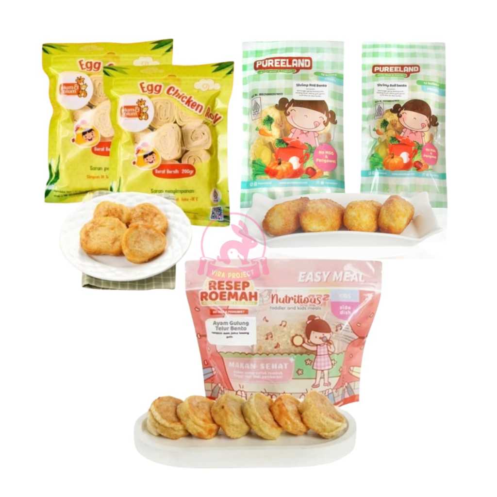 

PUREELAND PLUM&BLUM RESEP ROEMAH FROZEN/EGG CHICKEN ROLL/DAGING AYAM UDANG TELUR ROLL NO MSG 12PCS