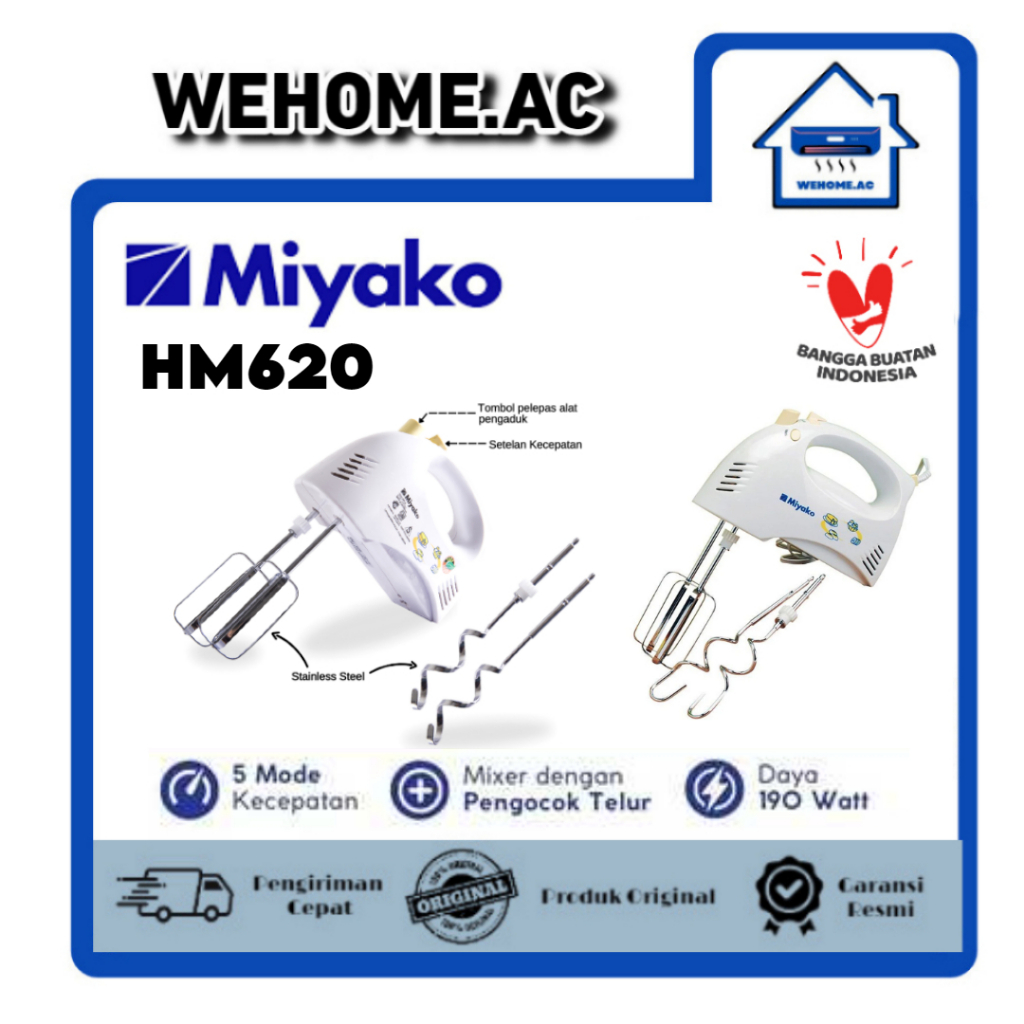 Mixer Miyako HM 620 Hand Mixer Miyako Mikser Tangan Miyako