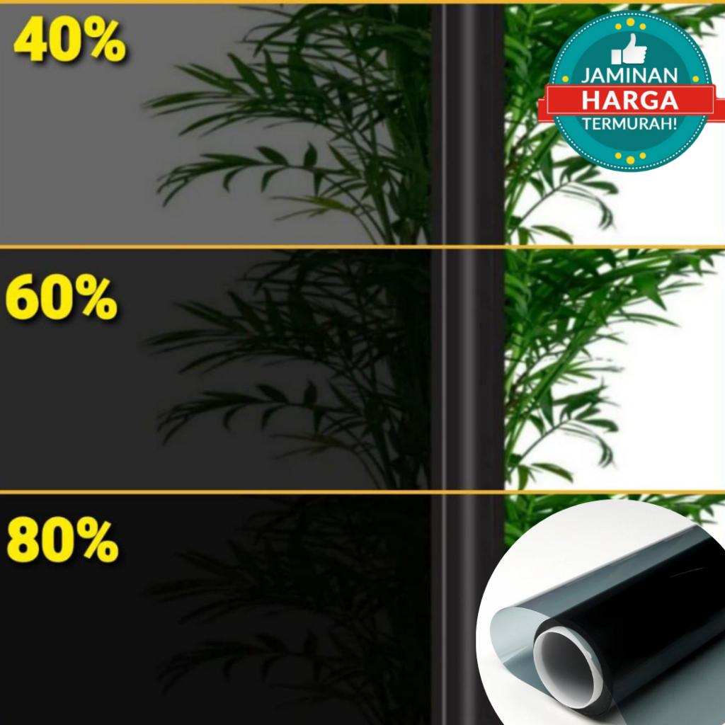 Stiker Kaca Film Riben Hitam Untuk Jendela Rumah