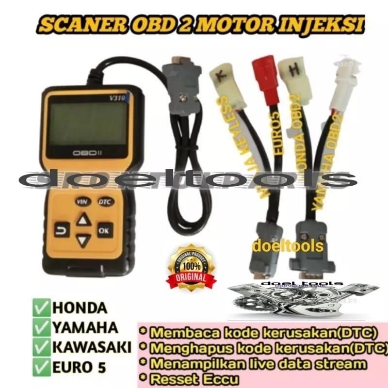 0Scanner motor yamaha OBD II untuk motor OBD 2