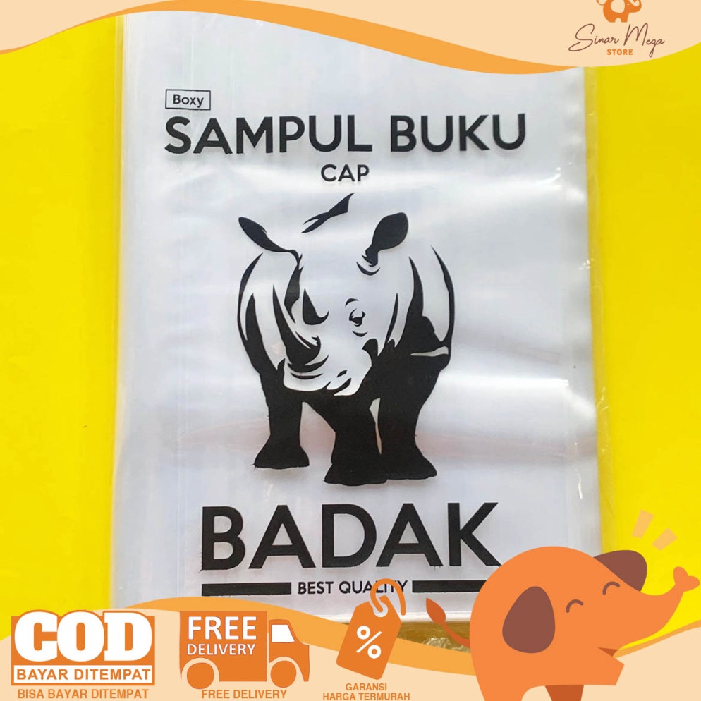 

KODE X33N PER PAK ISI 1 Sampul Plastik Big Boss BADAK Plastik Sampul Buku Ukuran Buku Big Boss