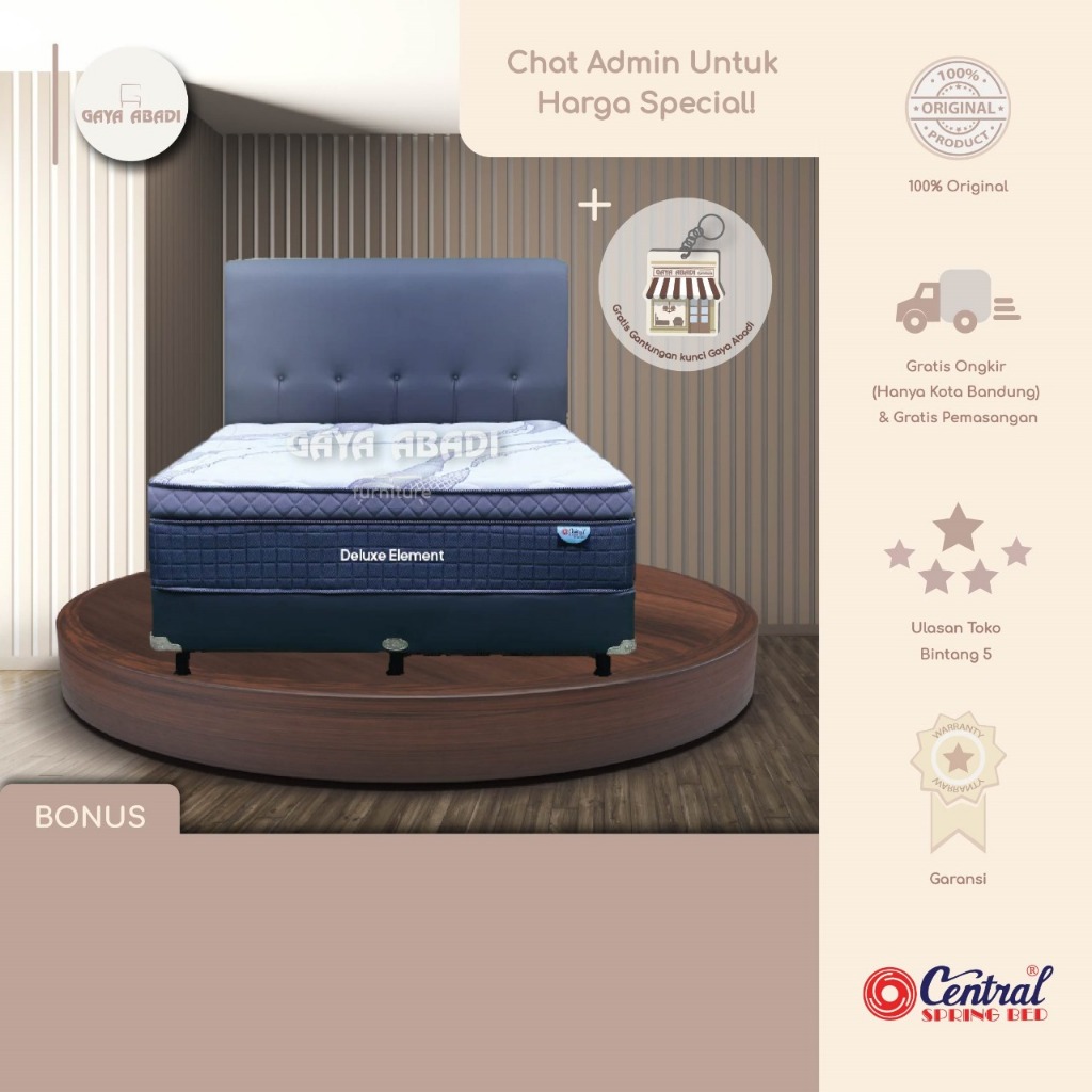 Springbed Central Deluxe Element / Kasur Central Deluxe Element - Central Springbed