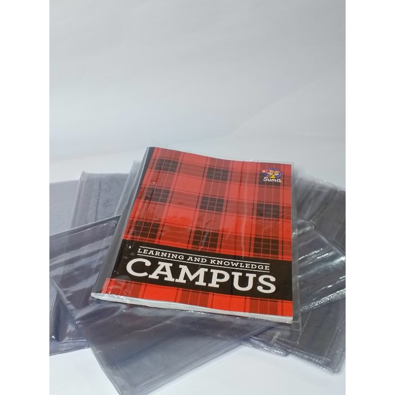 Sampul Buku tulis plastik bening transparan Murah / Kwarto (Buku kecil) dan Boxy (Buku besar) / Harg