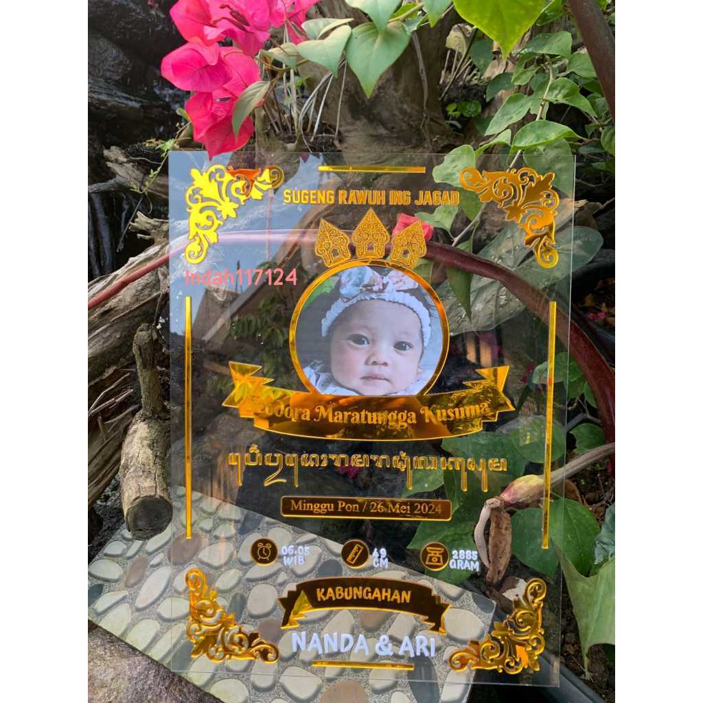 

BIODATA BAYI AKRILIK UK 30X40 CM