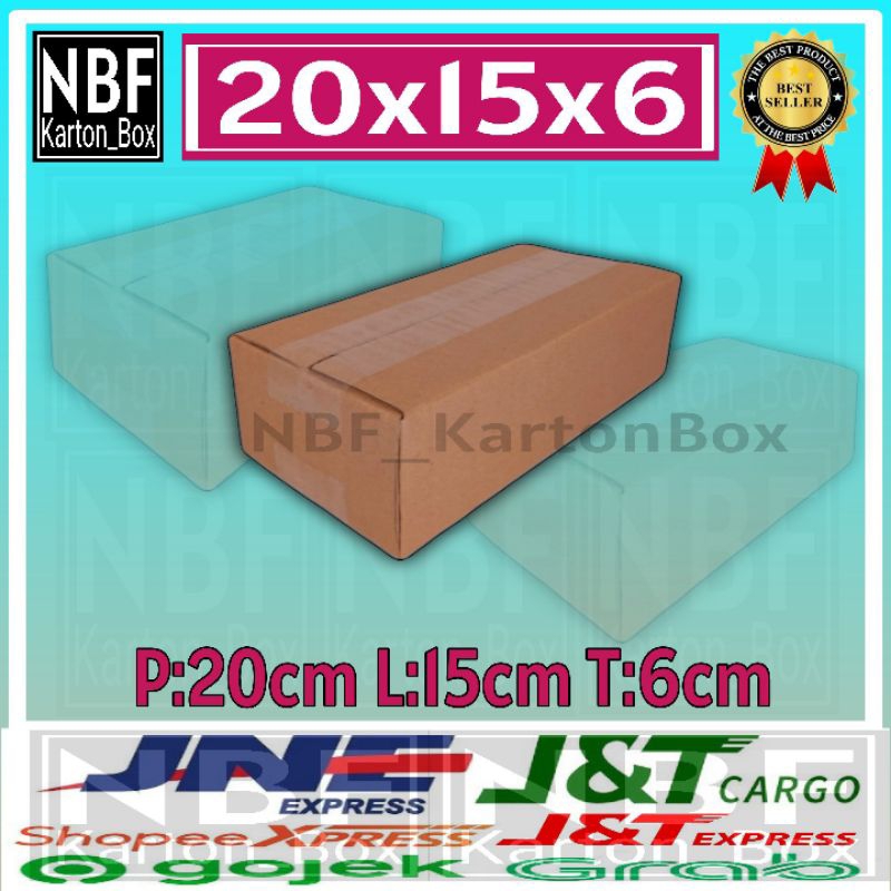 

KartonBox 20x15x6 cm,Kardus Packing Serbaguna,Pembungkus Paket dll