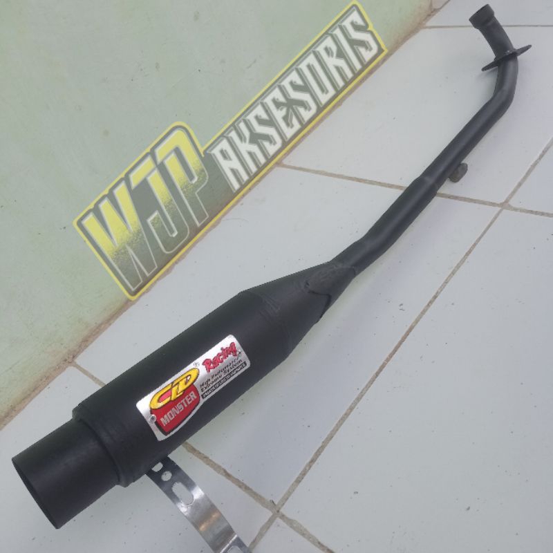 Knalpot Racing CLD Monster Netral Semua Motor Bebek Supra x, Jupiter z, Supra x 125, Shogun, Smash, 