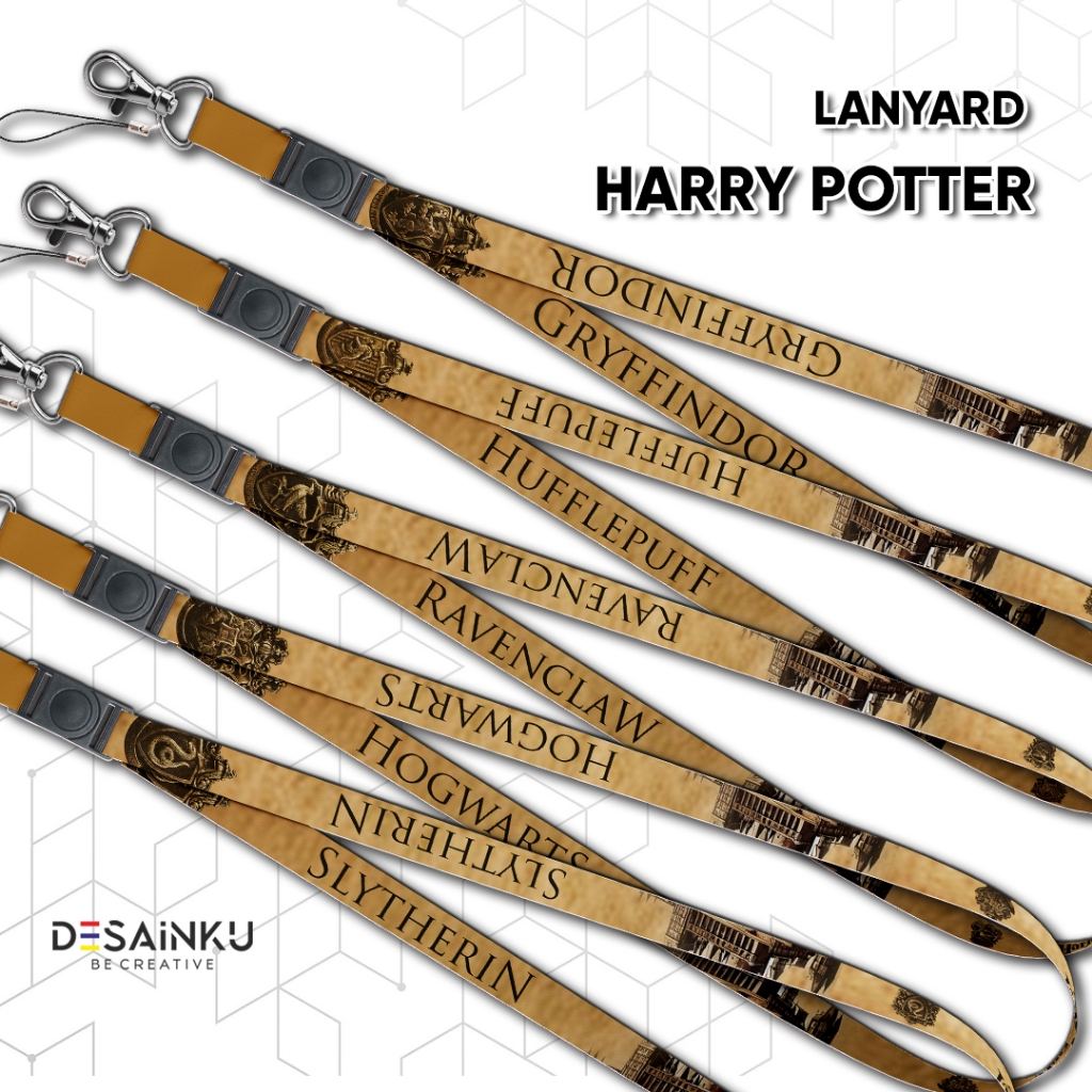 

LANYARD HARRY POTTER / LANYARD HOGWARTS PLATFORM / GRYFFINDOR / TALI HP / GANTUNGAN PODS