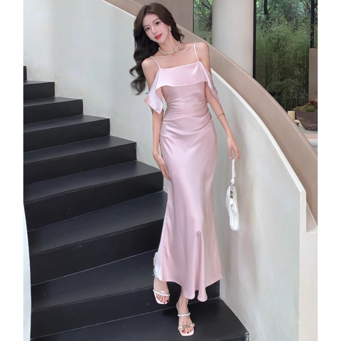 Dress panjang satin sabrina ---- Brielle Dress