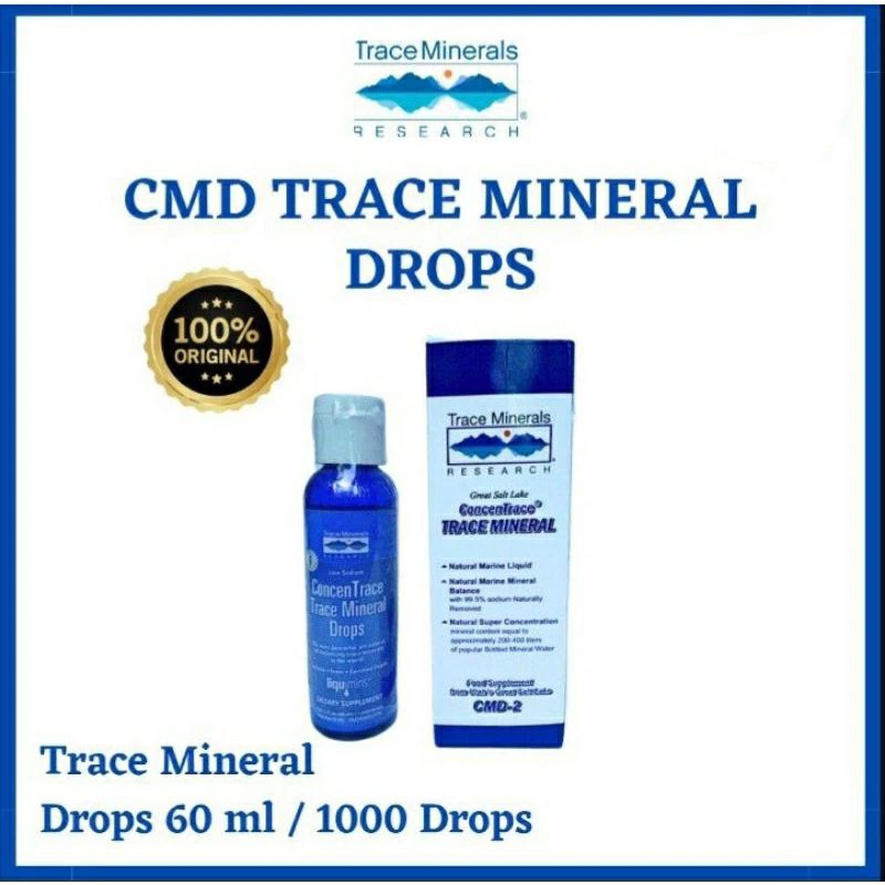 TRACE MINERALS CMD ORIGINAL 60ml 1000 drops || SUPLEMEN MINERAL UNTUK KESEHATAN