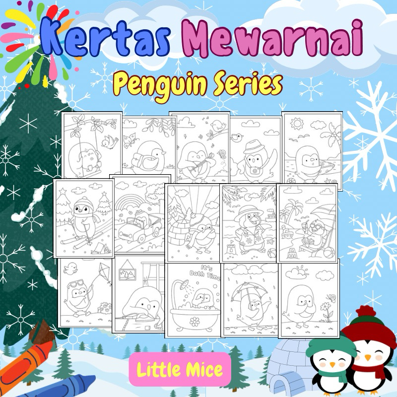 

Kertas Mewarnai 15 Lembar A4 Penguin Series Seri Pinguin Coloring Book Paper for Kids Aktivitas Anak Souvenir Ulang Tahun Anak Mainan Anak Mewarnai Coloring Book Kado Anak 1 2 3 4 5 6 7 8 9 10 11 12 Tahun Hadiah Kado Ulang Tahun Anak