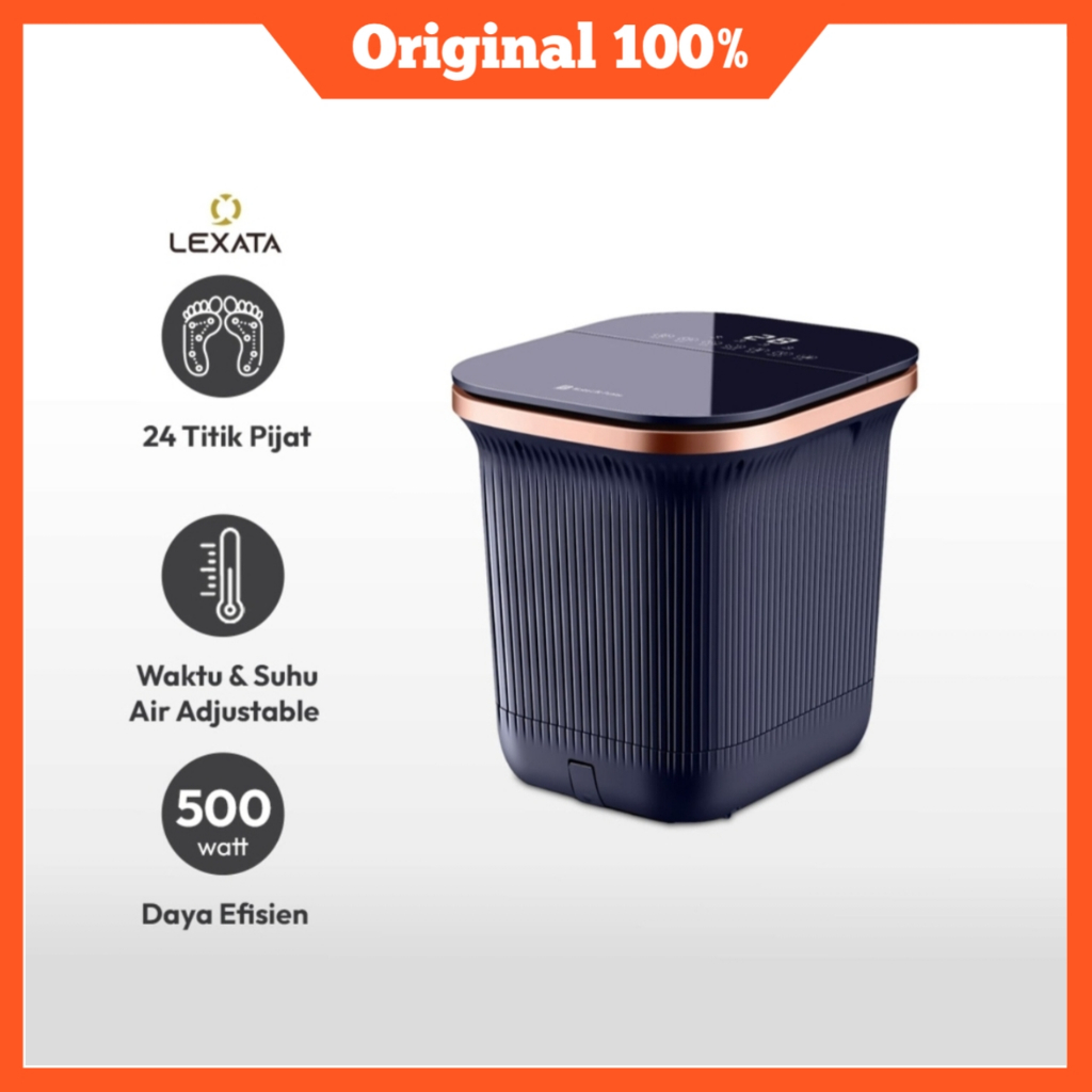 Lexata Alat Pijat Kaki Spa Bath - Hitam