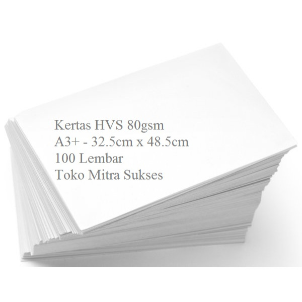 

ghg Kertas HVS 80GSM A3 dan A3+ isi 100 Lembar