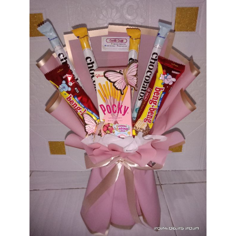 

Bouquet Snack_Buket Snack_Buket simple_Bouquet murah_Hampers_hadiah