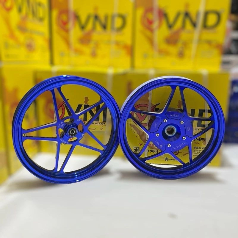 Velg VND V SPEED Vario 110 125 150 160 Beat Scoopy New Spacy Genio lebar 185/215-14 Free Pentil