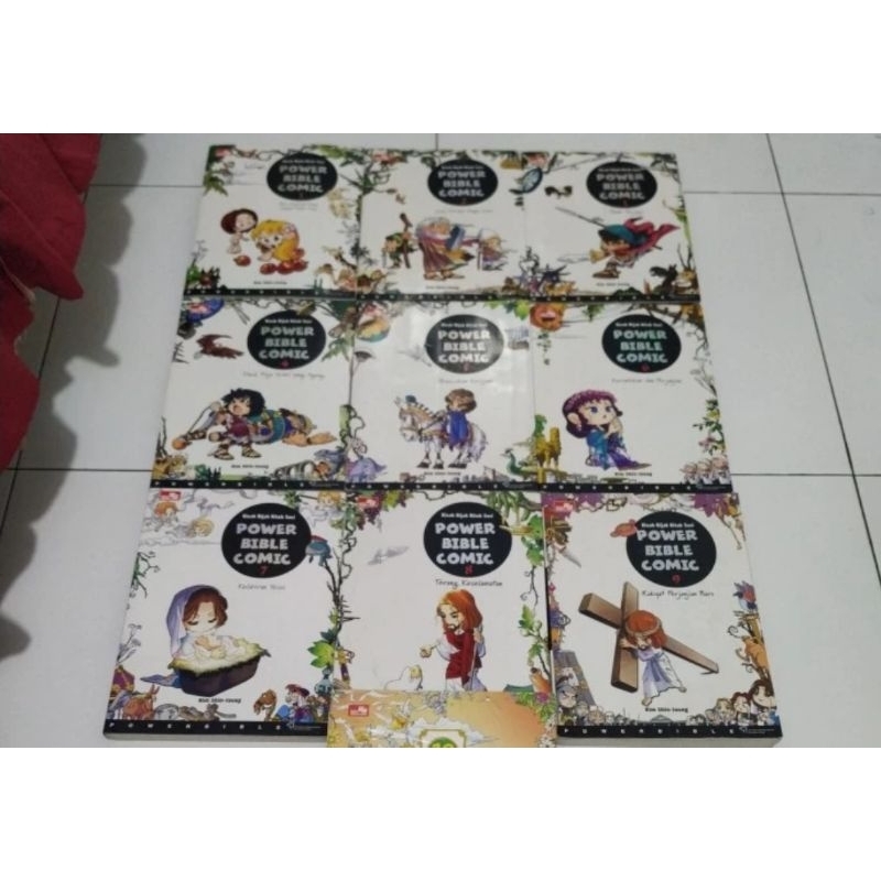 Komik Power Bible 1-10 tamat, All White Cover, TS