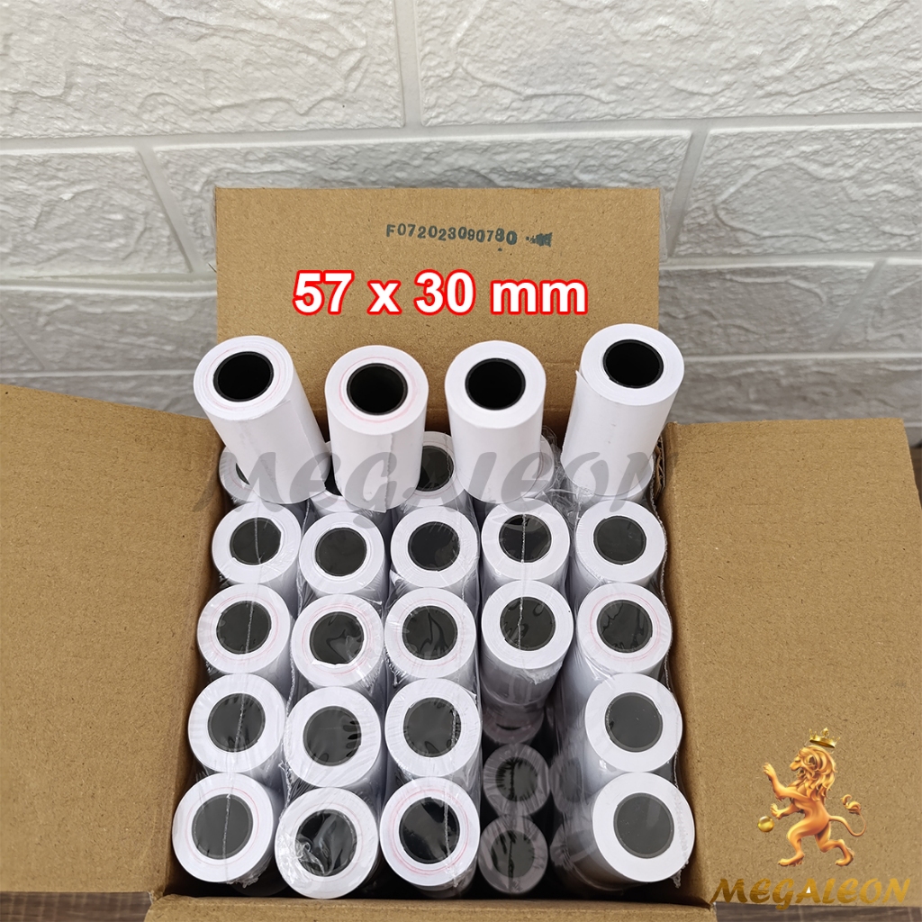 

Kertas Thermal Struk 57x30 1 DUS Paper Roll