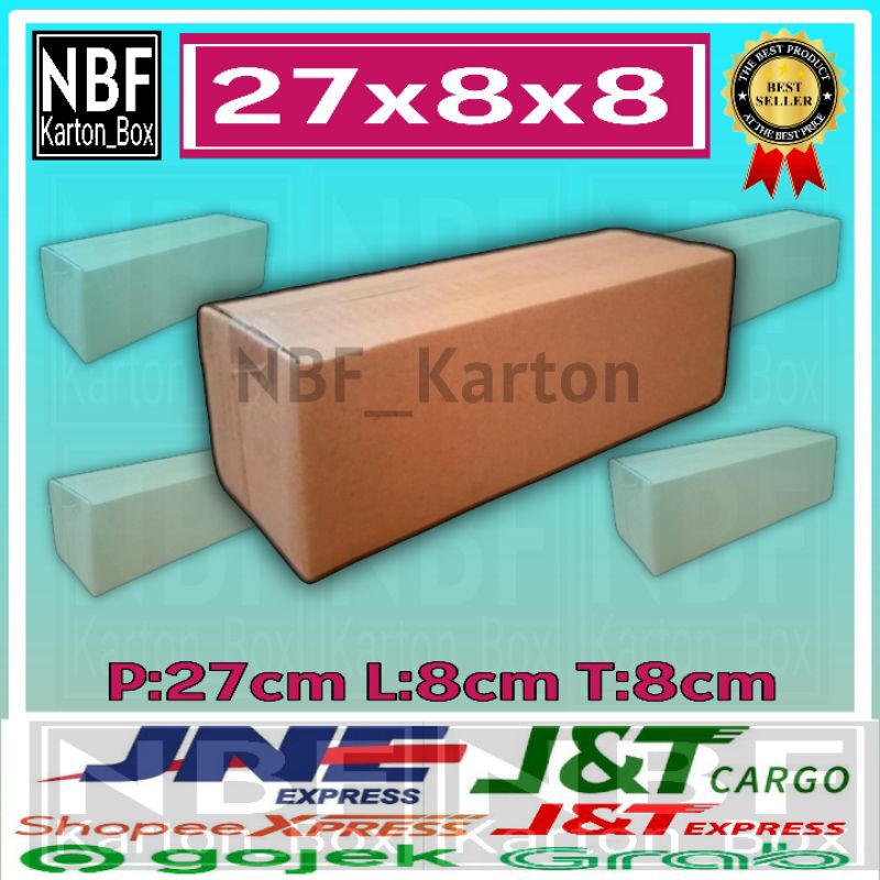 

KartonBox 27x8x8 cm,Kardus Packing Serbaguna,pembungkus Paket dll