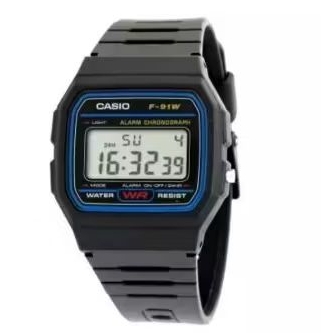 JAM TANGAN CASIO F-91W DIGITAL KOTAK  UNISEX