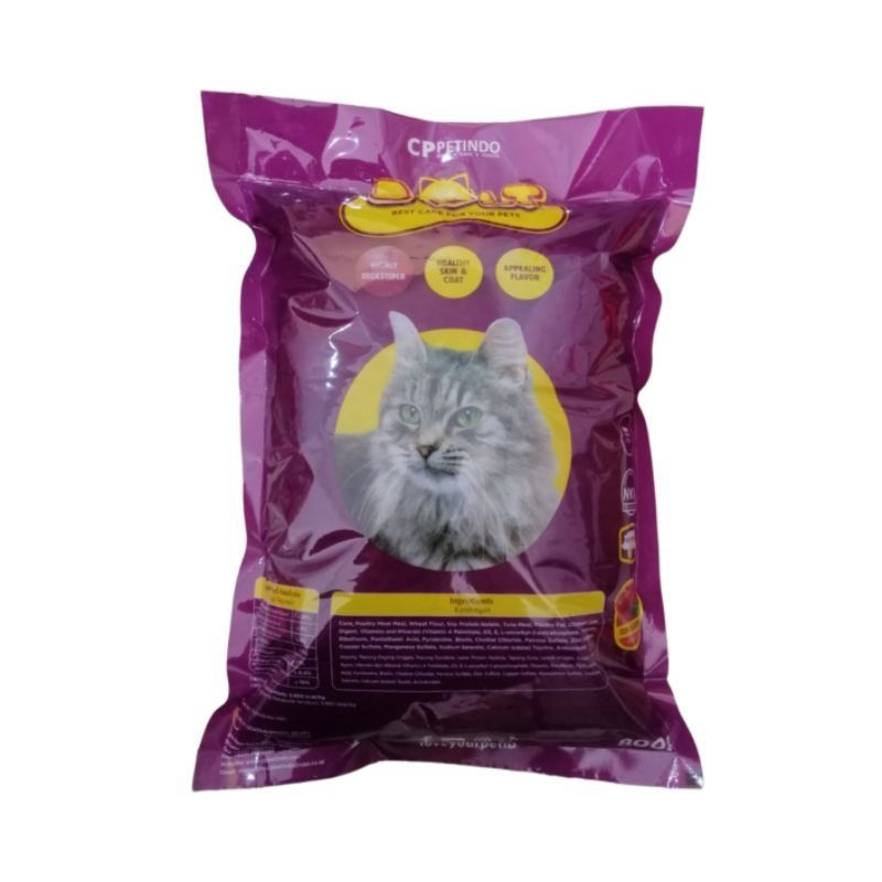 Makanan Kucing Kering Bolt 800gr Rasa Ikan Tuna dan Salmon