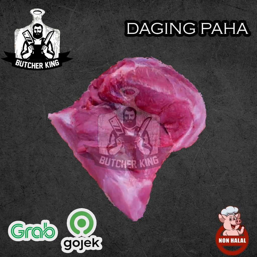 

DAGING PAHA BABI KEMASAN 1 KG VACUUM PRODUK NON HALAL