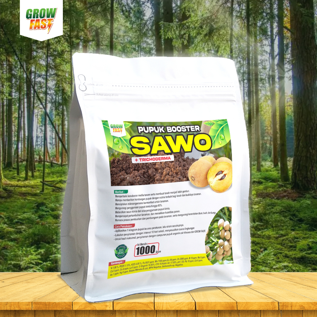 Pupuk Booster Sawo 1kg media tanam benih sawo 1000gr pupuk pemacu pertumbuhan, pembuahan dan pembung