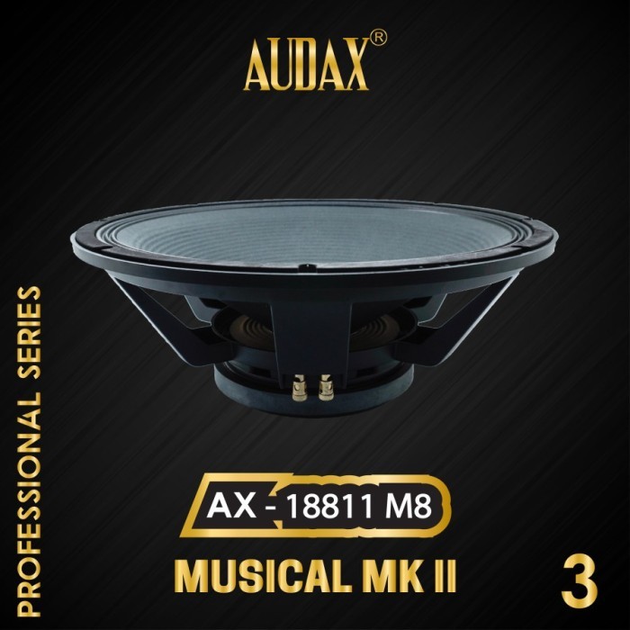 Speaker Subwofer 18″ Audax AX-18811 M8 / AX18811 M8 – Professional Series