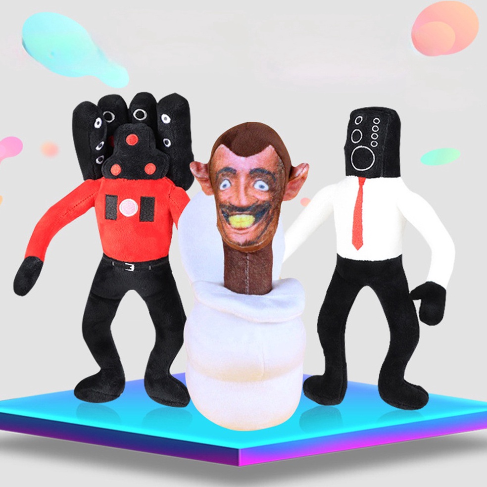KODE F6X4 Boneka Karakter Skibidi Monitor Kameramen Toilet Man Speaker Man TV Man Figure DollMainan 