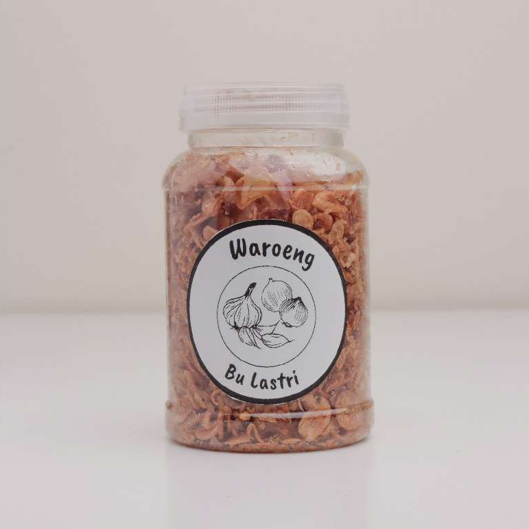 

Bawang Goreng Bu Lastri Murni 100% Bawang Merah Premium Ukuran Toples 300ml