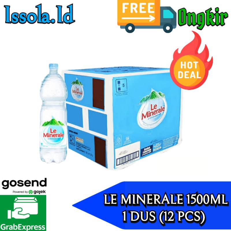 

LE MINERALE 1500ML - AIR MINERAL KEMASAN BOTOL ISI 12 PCS