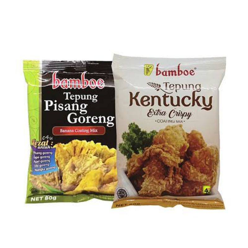 

TEPUNG CRISPY KENTUCKY & PISANG GORENG 80gr BAMBOE