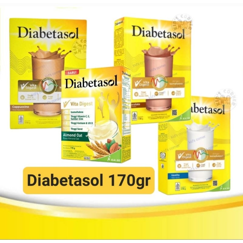 

Diabetasol 170gr susu diabetes gula darah COKLAT/ VANILA/ CAPPUCINO