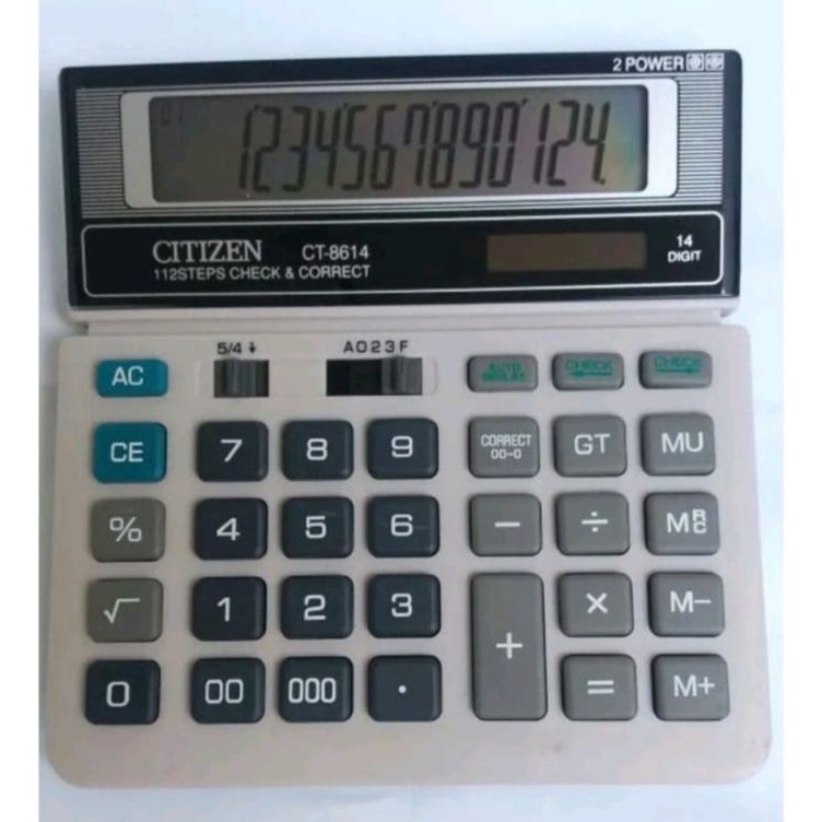 

KODE X24I Kalkulator Dagang 14 Digit Citizen CT8614