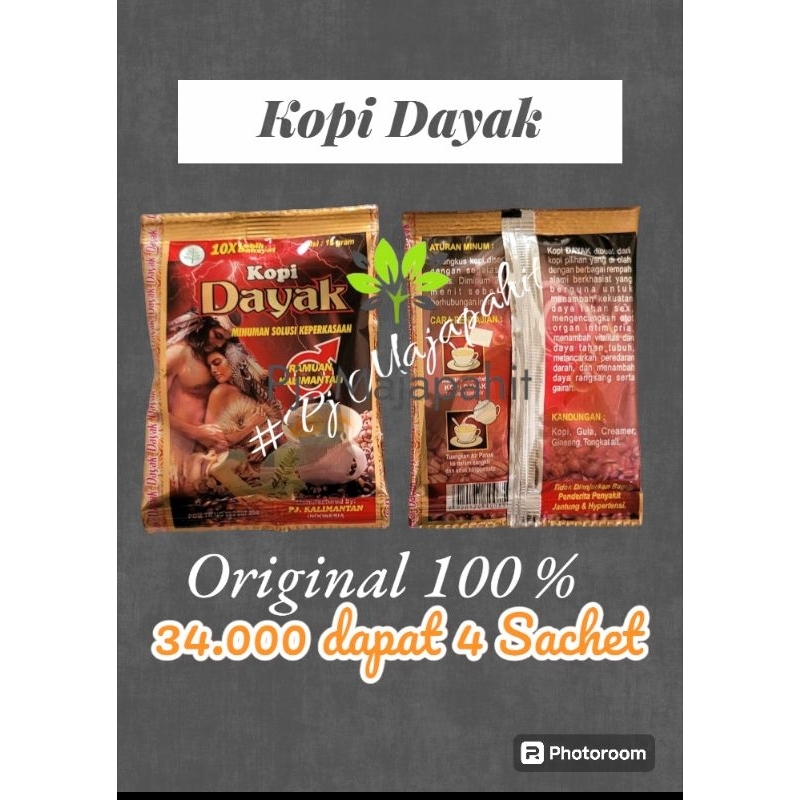 

Kopi Dayak 34.000 / 4 Sachet