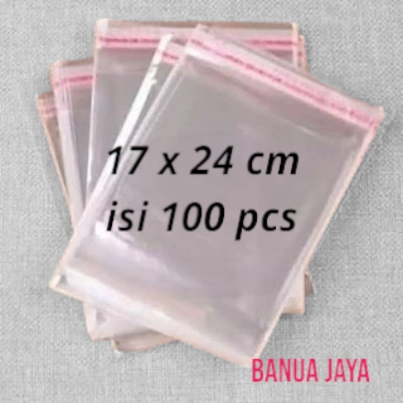 

Plastik OPP lem uk 17x24 cm