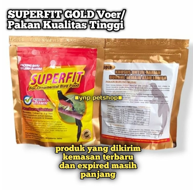 SUPERFIT GOLD voer kualitas tinggi untuk burung murai terbaik untuk pakan ternak