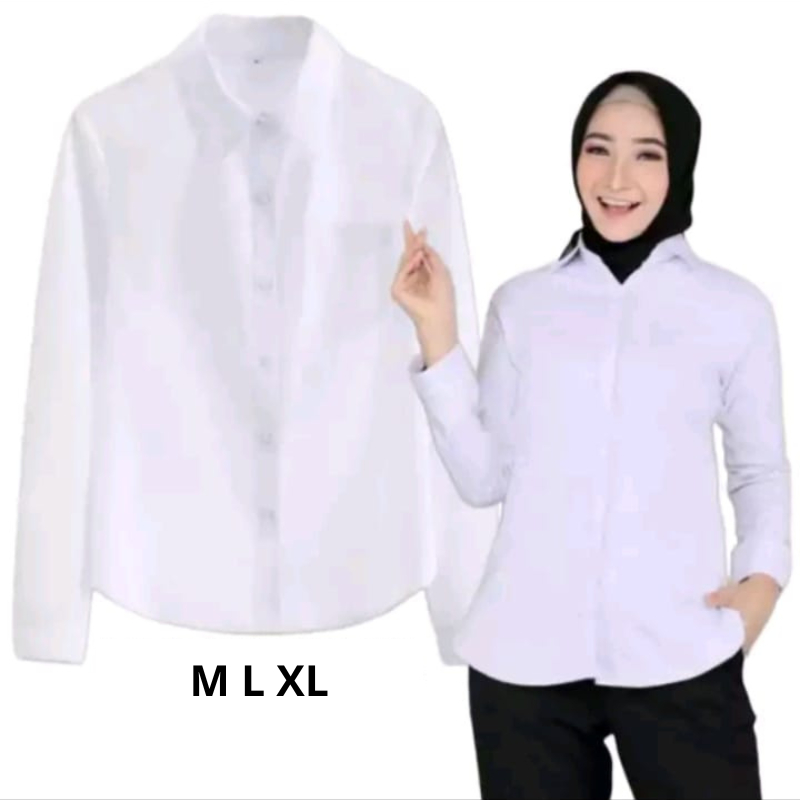 Kemeja Putih Wanita - Kemeja Kerja WaniTA - HEM Putih Wanita
