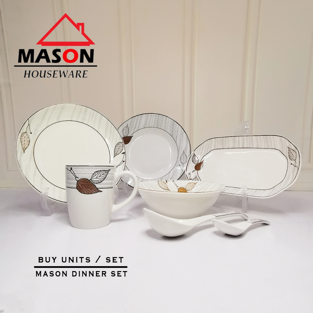 DINNER SET / DINNING SET /SET HAMPERS MOTIF LEAVES