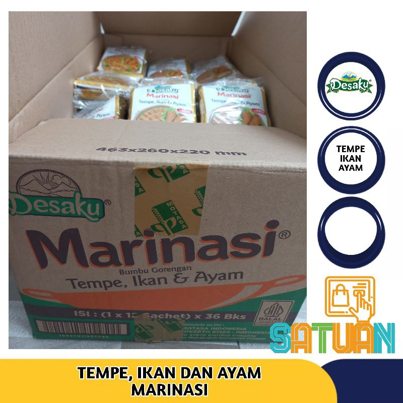 

Desaku marinasi 1 dus isi 36 pack @12 bungkus