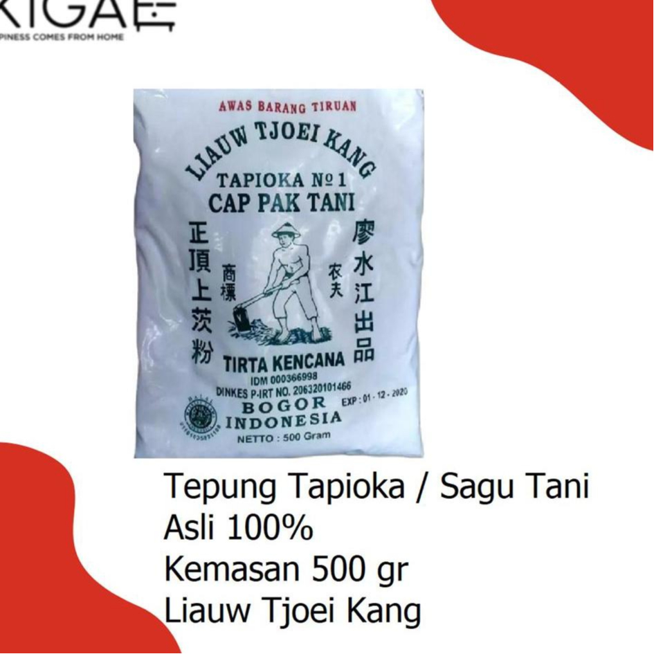 

ID8e8Ds--TEPUNG TAPIOKA /SAGU TANI 100% LIAUW TJOEI KANG / TIRTA KENCANA 500 GR