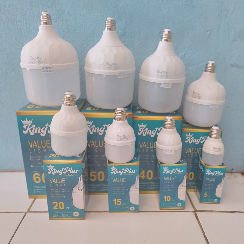 Lampu LED king plus value kapsul / Bohlam LED king Plus Kapsul  5w 10w 15w 20w 30w 40w 50w 60w