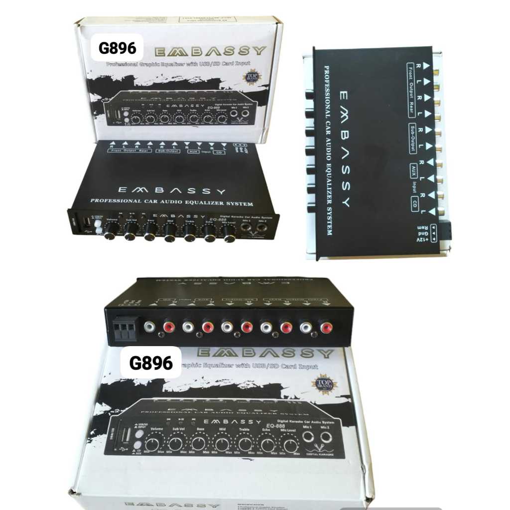 G896 ORIGINAL AMPLIFER MINI MENAMBAH ALAT KARAOKE CAR AUDIO PARAMETRIK  BLUETOOTH EMBASSY GRAFHIC PC