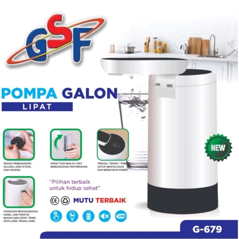 POMPA GALON LIPAT ELEKTRIK GSF G-679 water pump lipat elektrik gsf pompa air galon gsf pompa galon