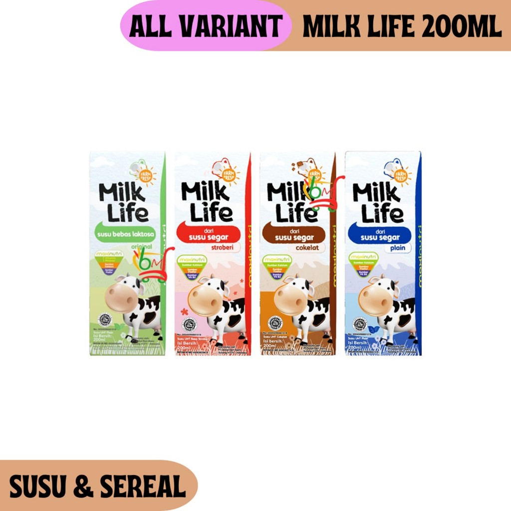 

Milk Life Minuman Susu Sapi Australia UHT All Variant